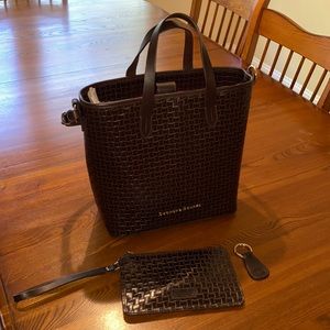 Dooney & Bourke handbag Lilliana brown woven NWOT